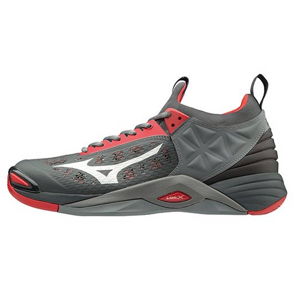 Sapatilhas Voleibol Mizuno Wave Momentum - Homem - Vermelhas/Cinzentas - CBXQE8502